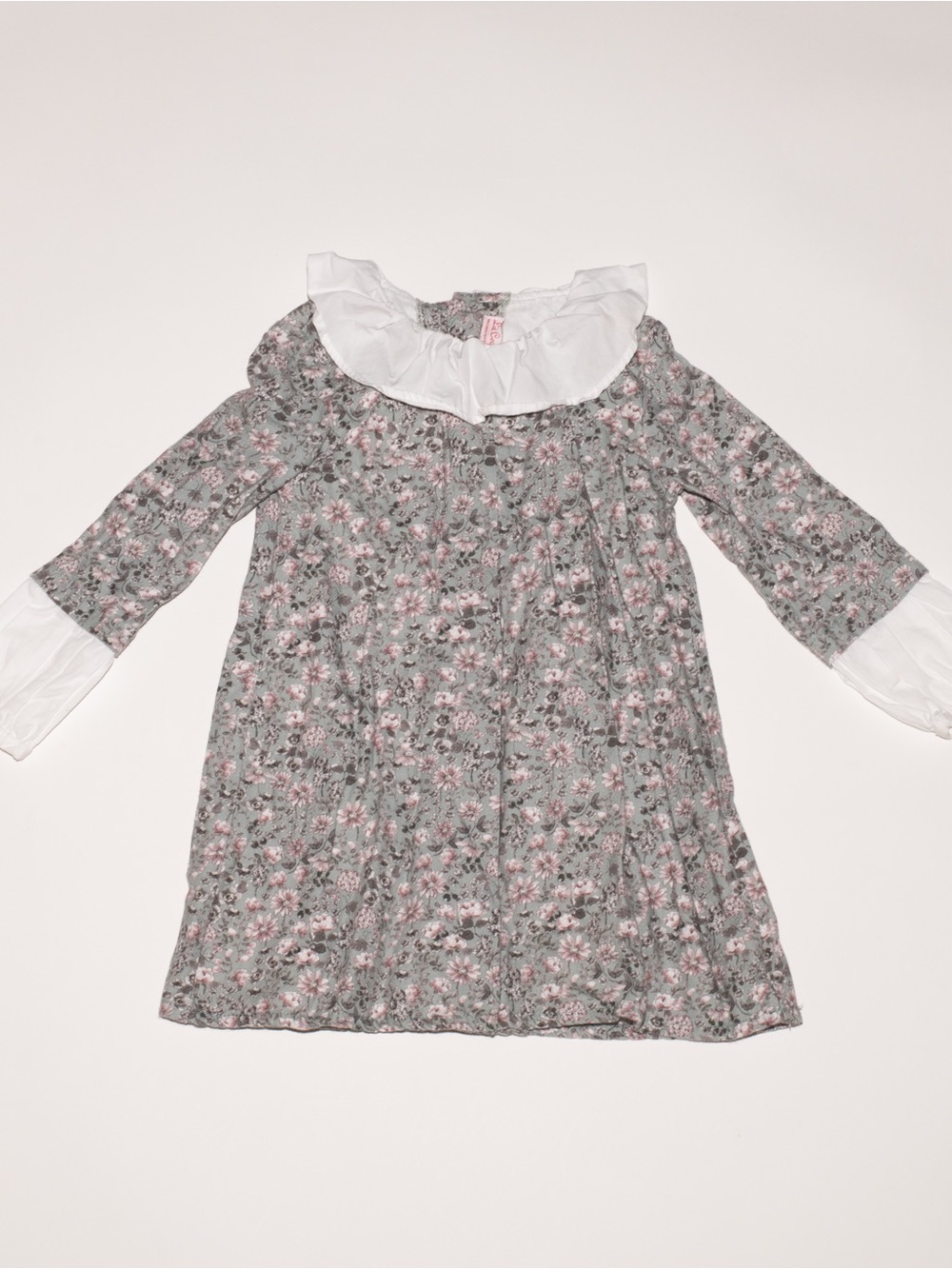 La Coqueta Floral Ruffle Collar Dress